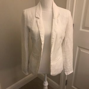 Linen Blazer / white / fully lined